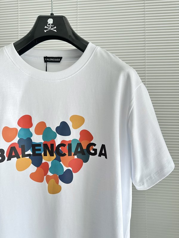 Футболка Balenciaga Heart Of Hearts "White" фото № 2