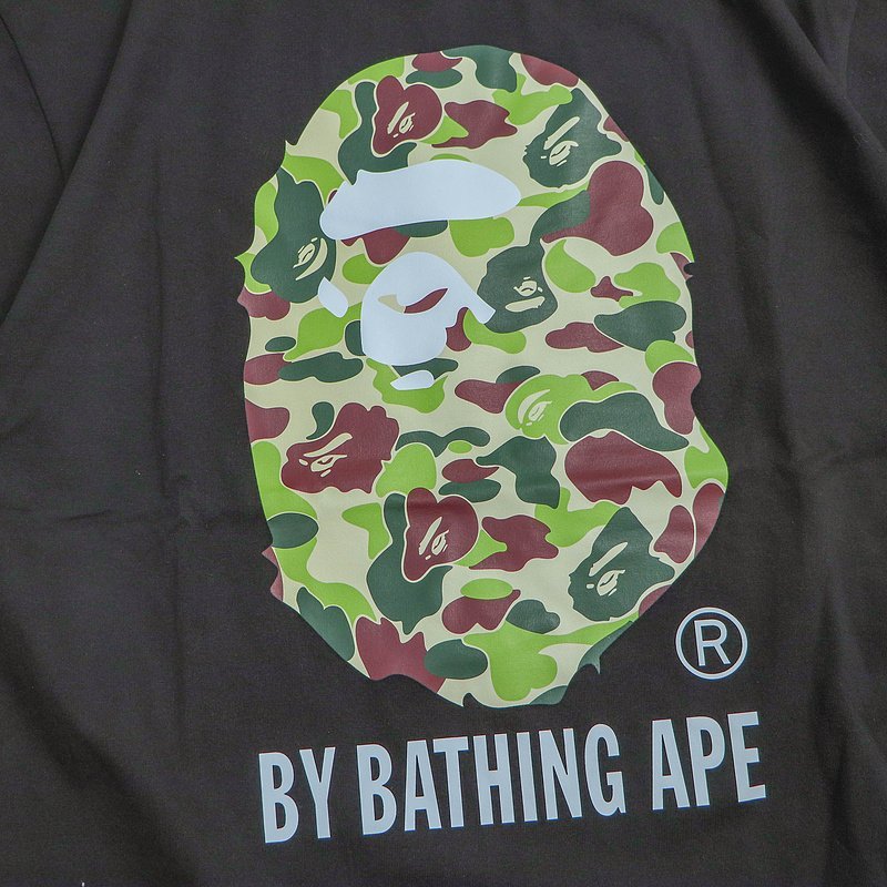 Футболка Bape Big Logo Mlitary Style "Black" фото № 3