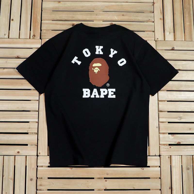 Футболка Bape Back Inscription Tokyo Bape "Black" фото № 2