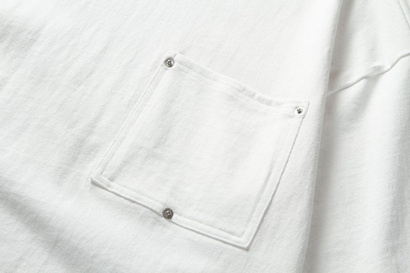 Футболка Bottega Veneta Small Chest Pocket "White" фото № 3