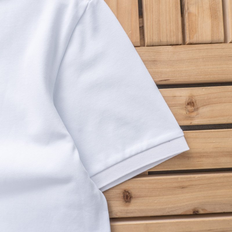 Поло Burberry Plaid Collar "White" фото № 3