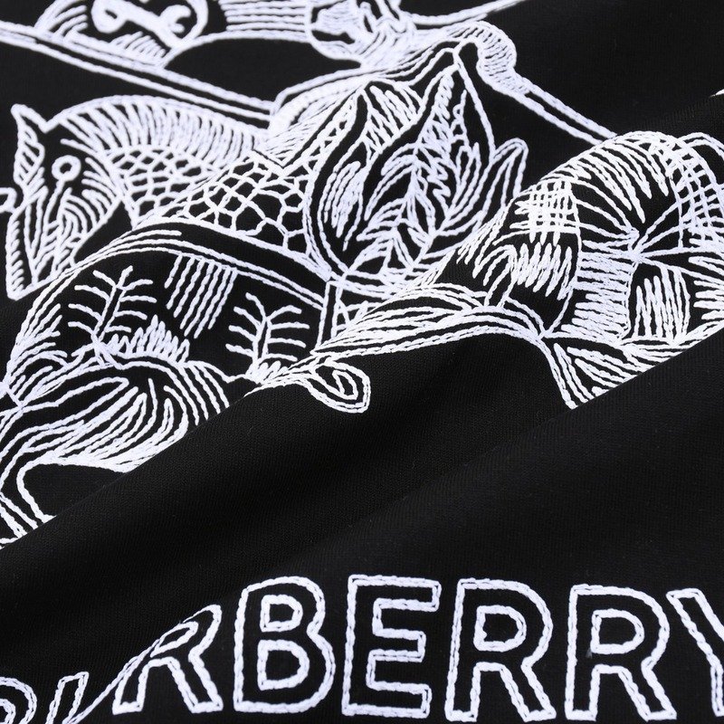 Футболка Burberry The Rendered Logo "Black" фото № 3