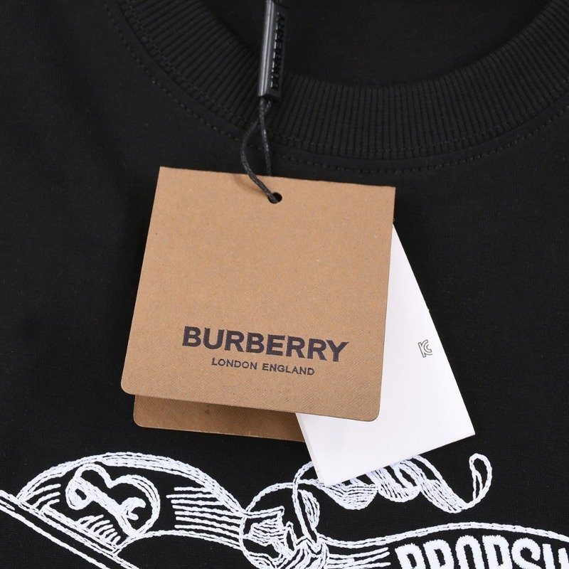 Футболка Burberry The Rendered Logo "Black" фото № 4