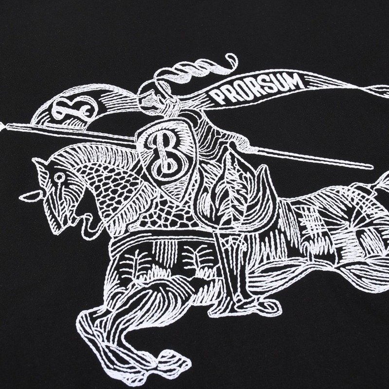 Футболка Burberry The Rendered Logo "Black" фото № 5