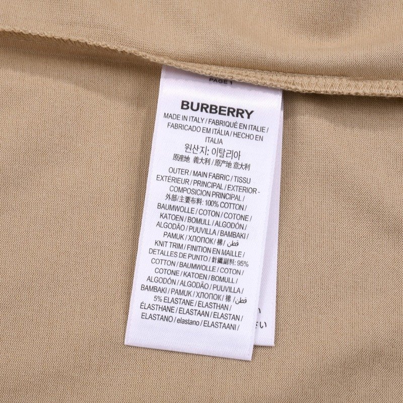 Футболка Burberry Wide With Logo "Beige" фото № 3