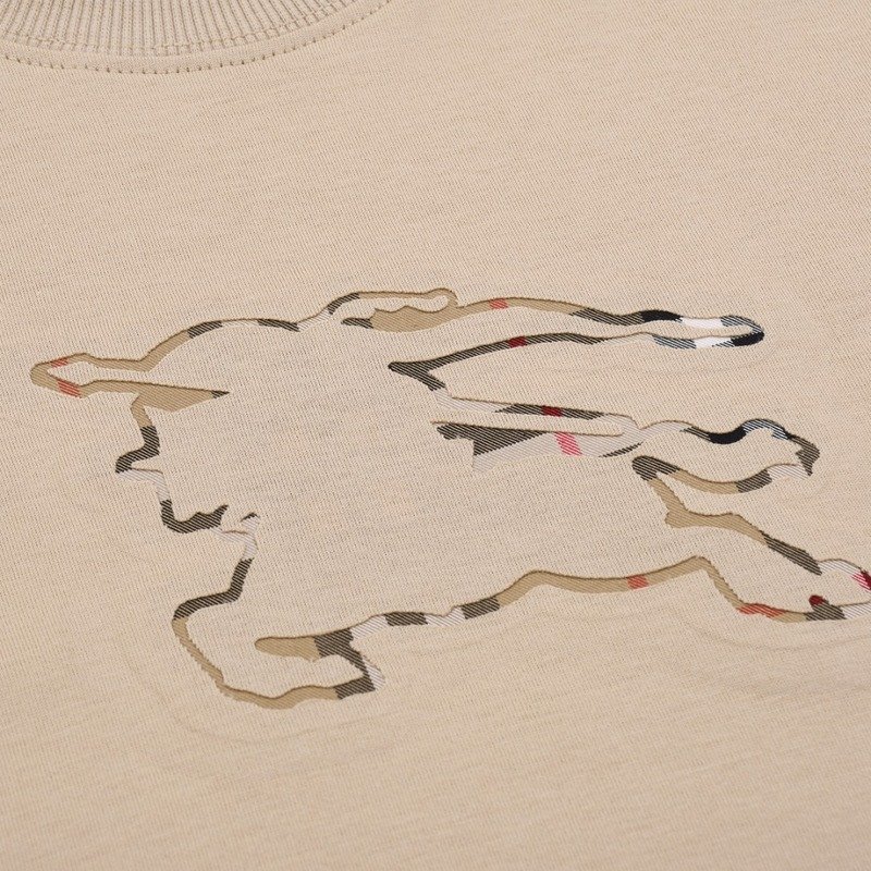 Футболка Burberry Wide With Logo "Beige" фото № 7