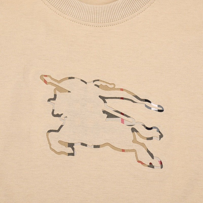 Футболка Burberry Wide With Logo "Beige" фото № 5