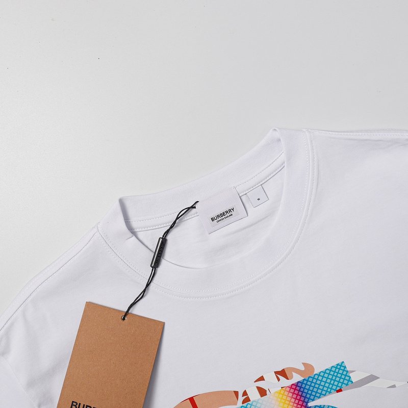 Футболка Burberry Colorful Logo B "White" фото № 2