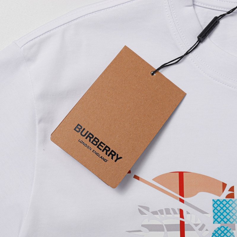 Футболка Burberry Colorful Logo B "White" фото № 3