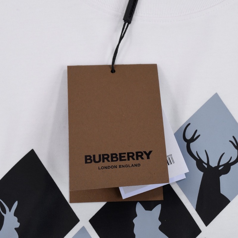 Футболка Burberry Pictures With Forest Animals "White" фото № 6