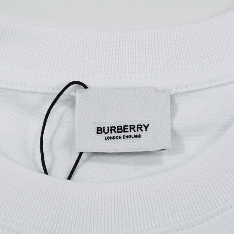 Футболка Burberry With Print Of An Unusual Beast "White" фото № 5