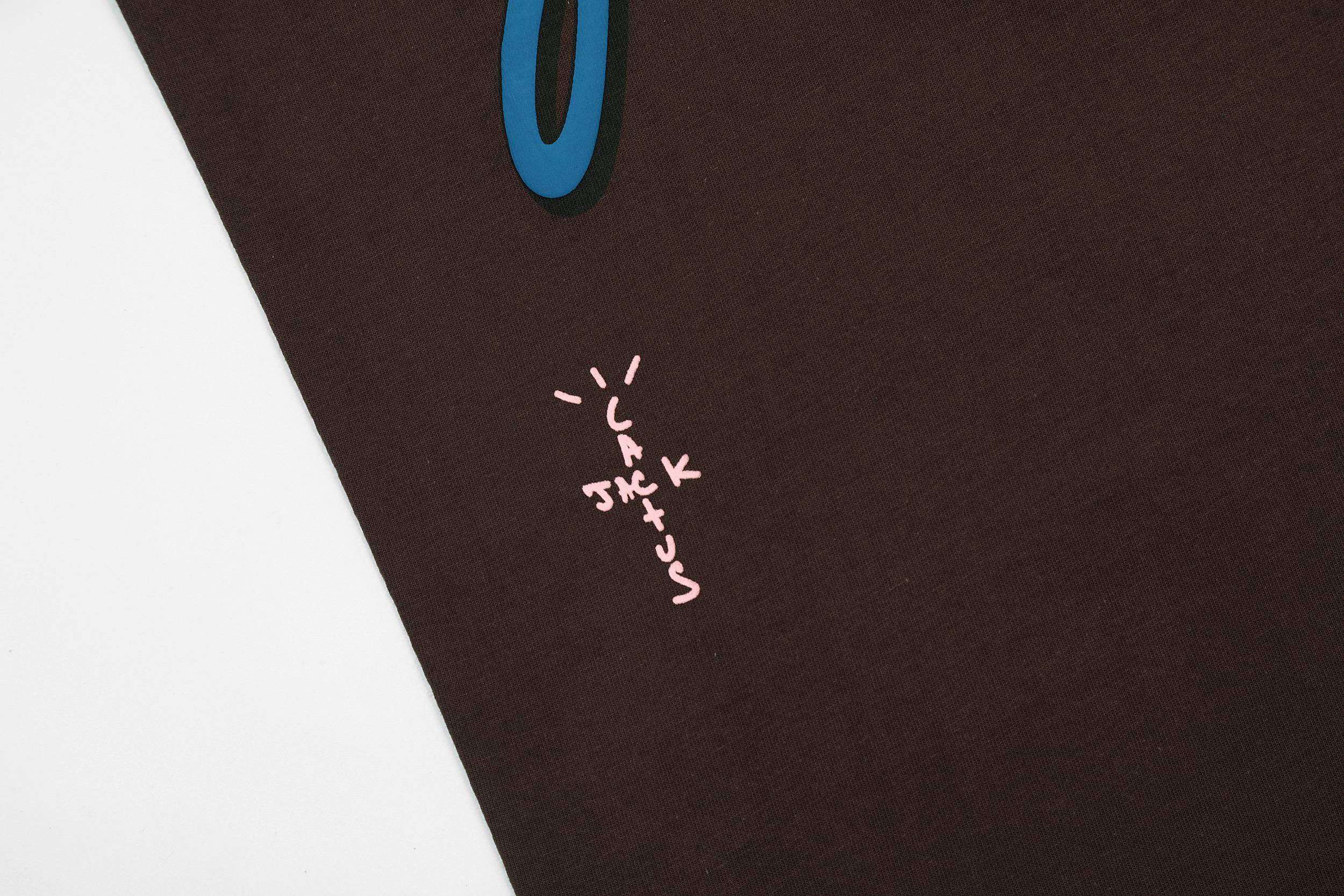 Футболка Cactus Jack Merch Travis Scott Fragment Tiger “Brown” фото № 5