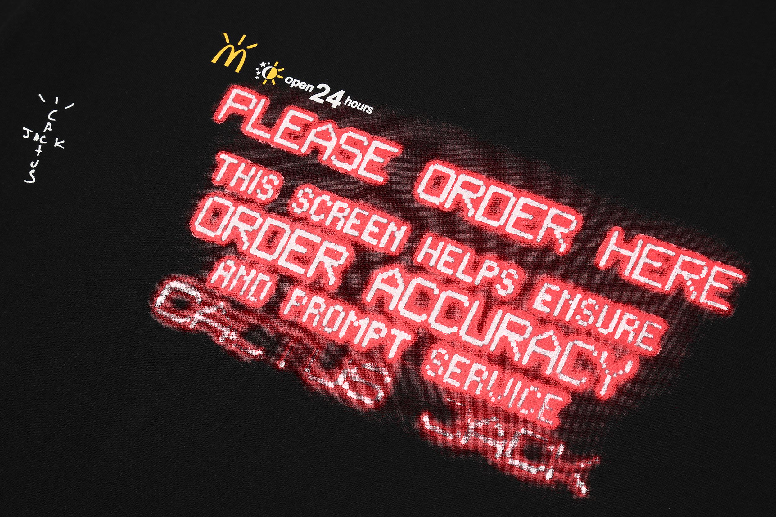 Футболка Cactus Jack Merch Please Order Here "Black" фото № 5