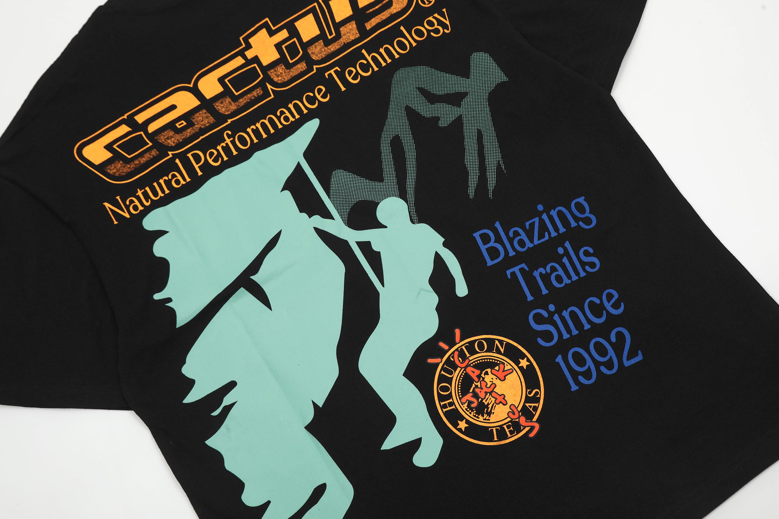 Футболка Cactus Jack Merch Blazing Trails’92 "Black" фото № 5