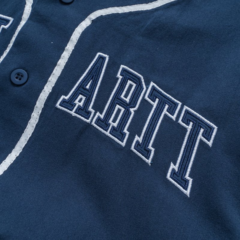 Футболка Carhartt With Buttons "Blue" фото № 3