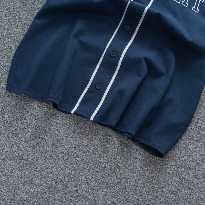 Футболка Carhartt With Buttons "Blue" фото № 6