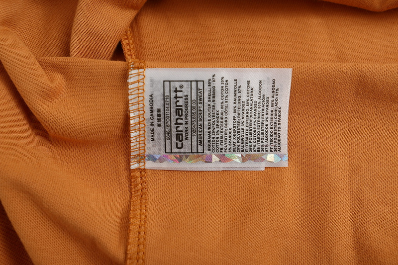Футболка Carhartt Pocket With A Small Logo "Beige/Orange" фото № 6