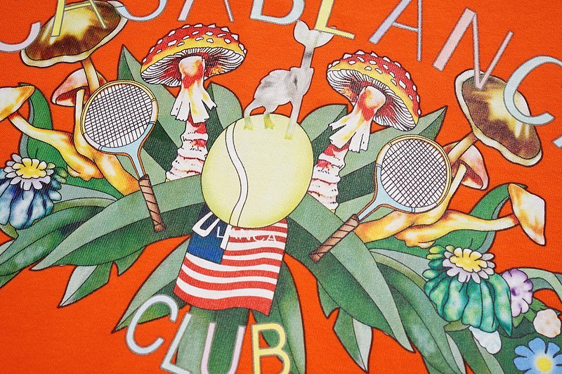 Футболка Casablanca Mushroom Glade Print "Orange" фото № 7