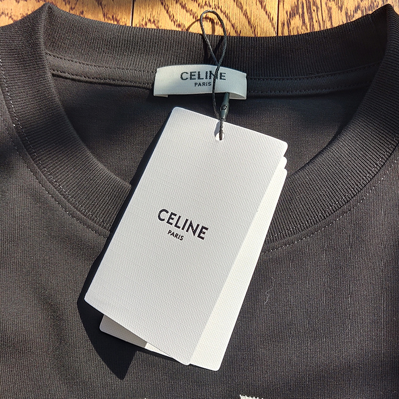 Футболка Celine Base With Logo "Black" фото № 9