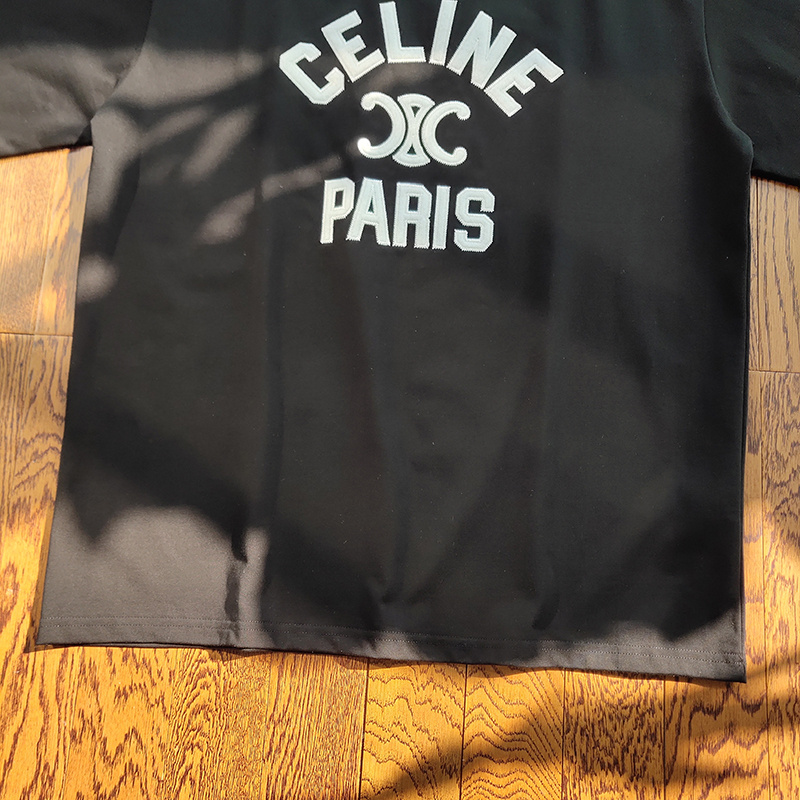 Футболка Celine Base With Logo "Black" фото № 6