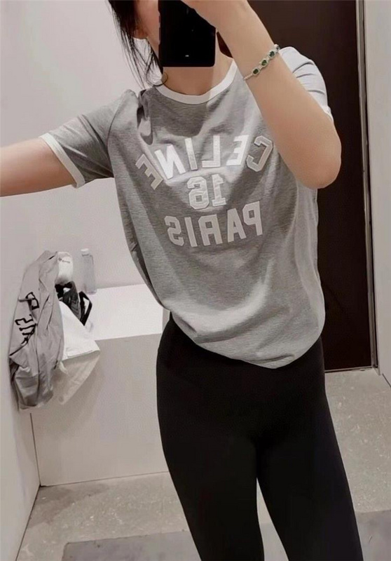 Футболка Celine Short Sleeve "Grey" фото № 3
