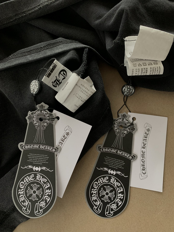 Футболка Chrome Hearts With Diamonds "Black" фото № 2