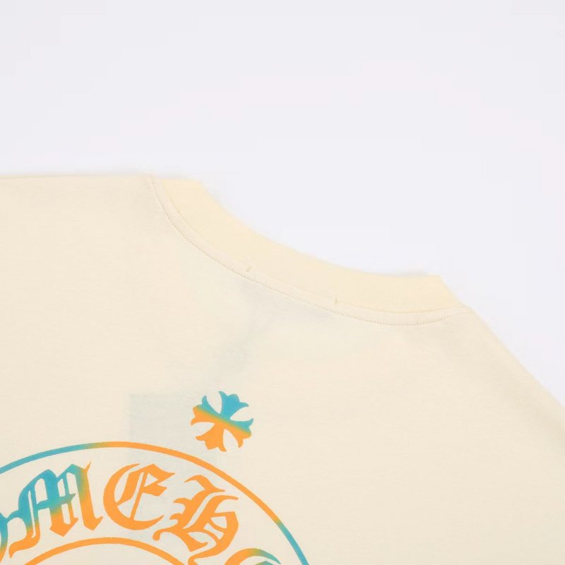 Футболка Chrome Hearts With Bright Logo "Beige" фото № 3