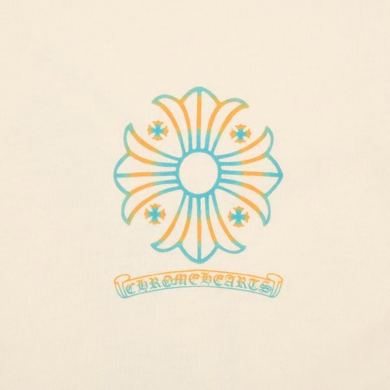 Футболка Chrome Hearts With Bright Logo "Beige" фото № 8