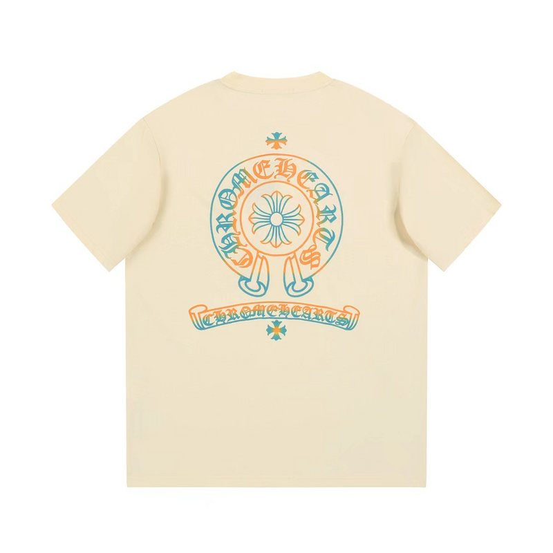 Футболка Chrome Hearts With Bright Logo "Beige" фото № 5