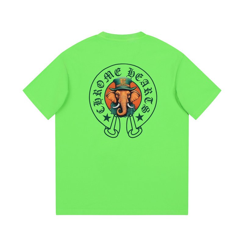 Футболка Chrome Hearts The Elephant In The Hat "Green" фото № 5