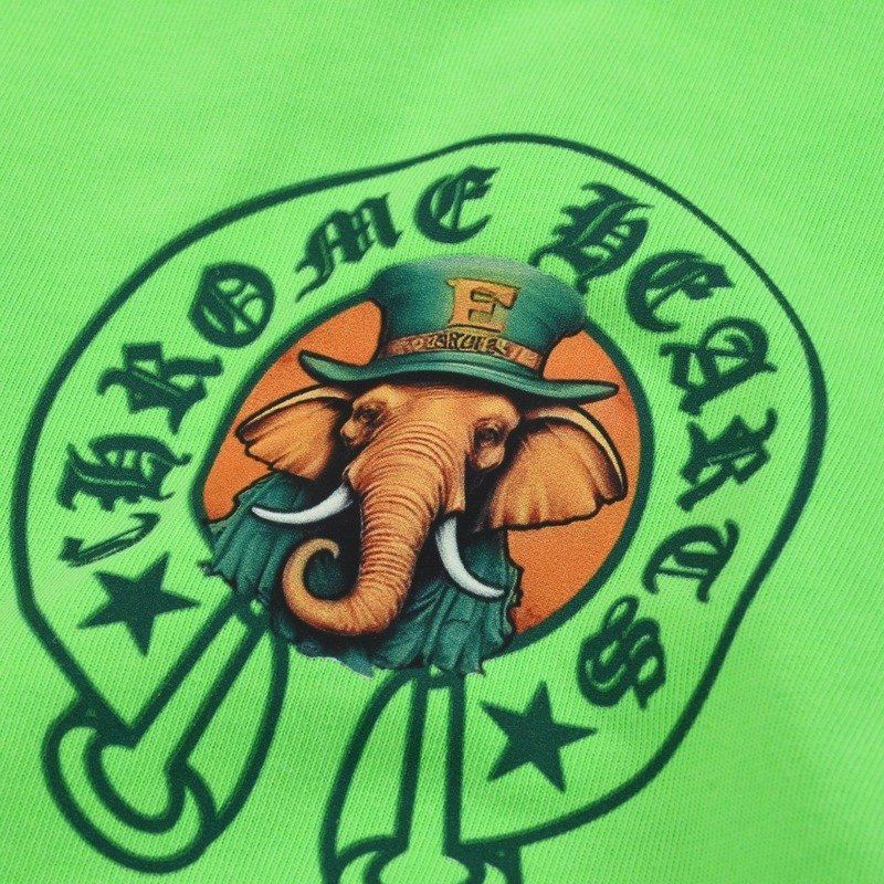Футболка Chrome Hearts The Elephant In The Hat "Green" фото № 8