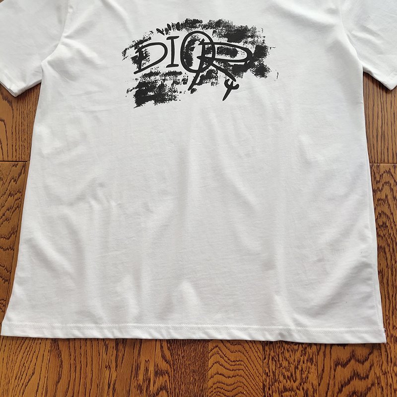Футболка Dior With Text Print "White" фото № 4