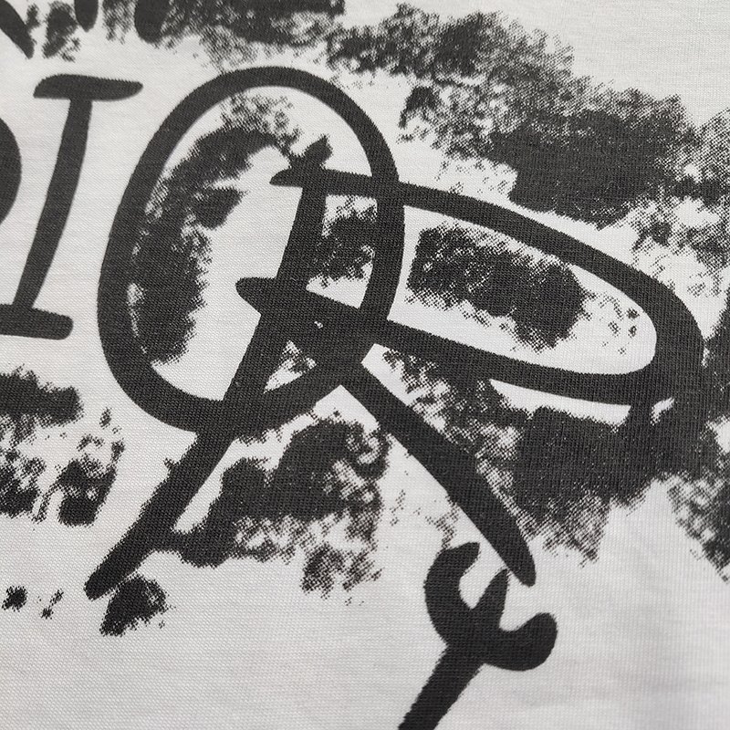 Футболка Dior With Text Print "White" фото № 6