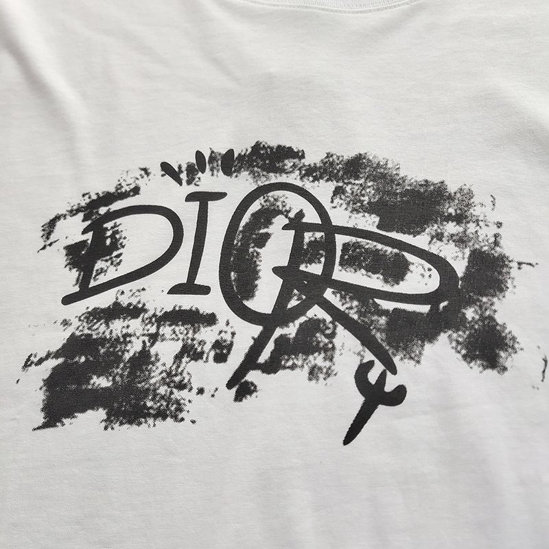 Футболка Dior With Text Print "White" фото № 7