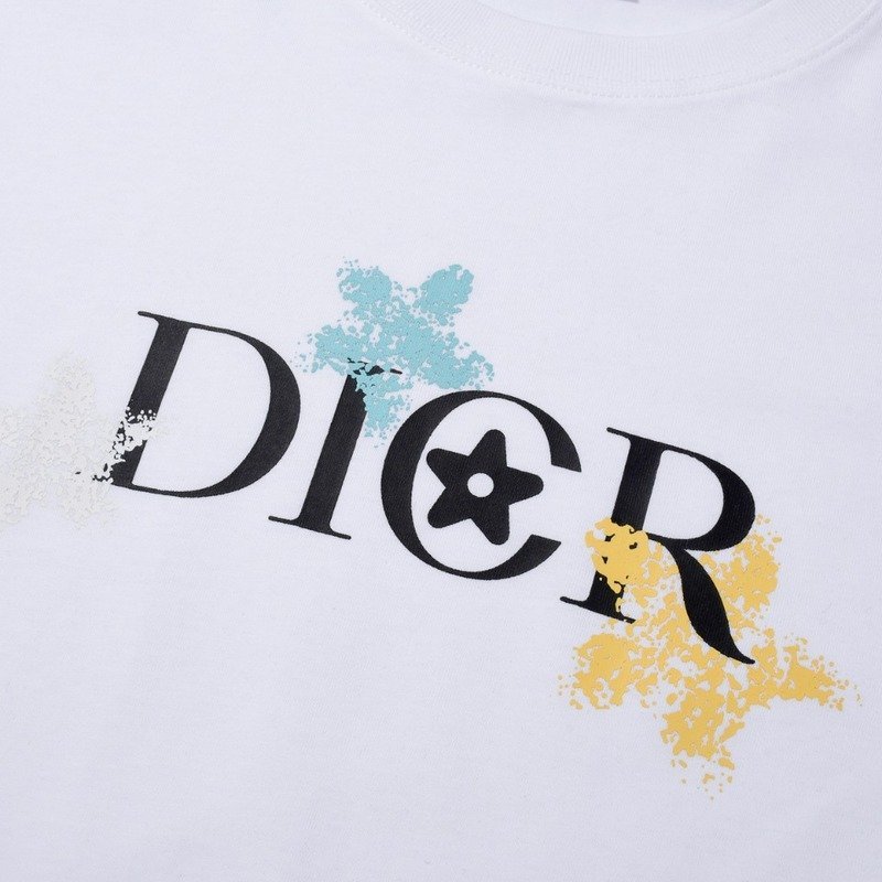 Футболка Dior Imprint Paint "White" фото № 6