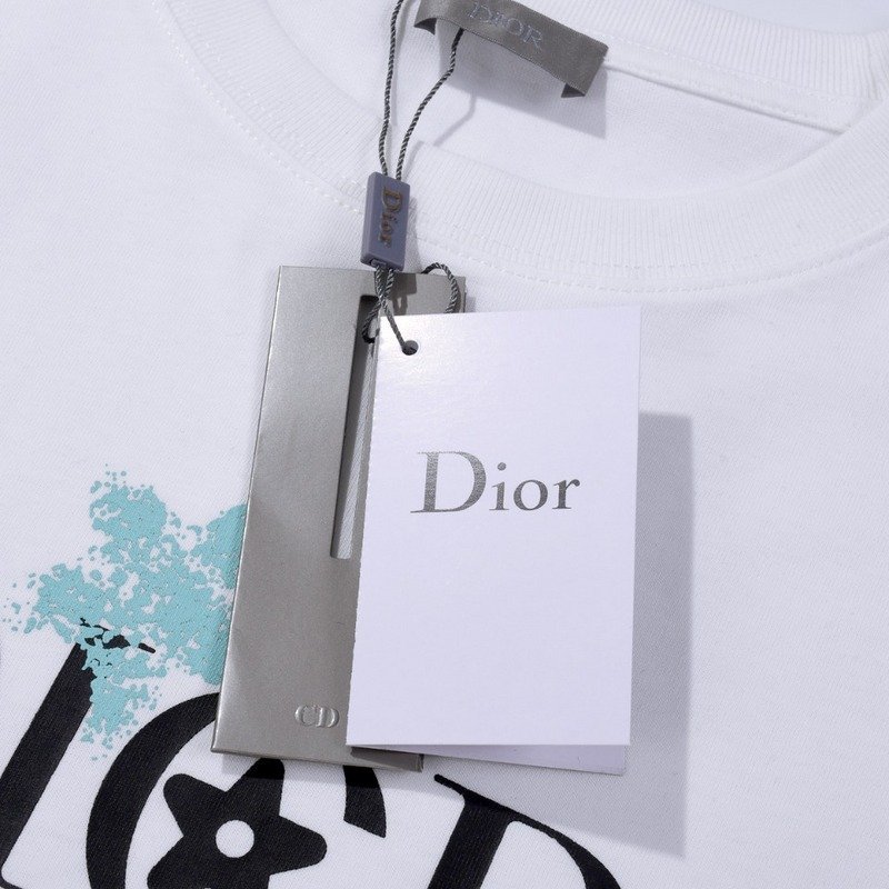Футболка Dior Imprint Paint "White" фото № 8