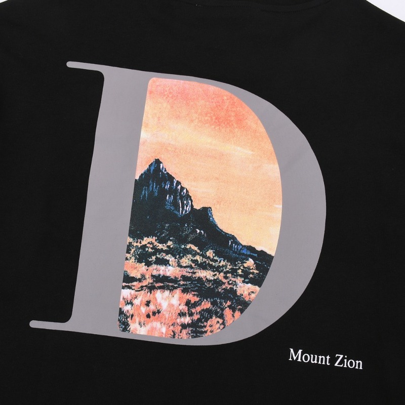 Футболка Dior Landscape In The Logo "Black" фото № 6