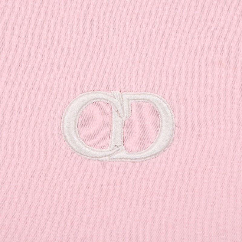 Футболка Dior Basic Collection With Small Logo "Pink" фото № 8