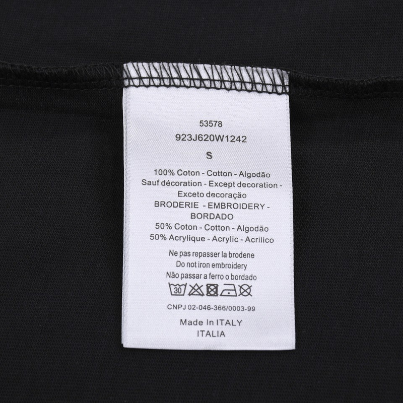 Футболка Dior With Wreath Of Flowers "Black" фото № 8