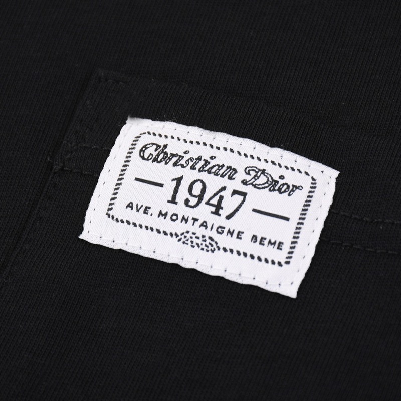 Футболка Dior Patch Pocket "Black" фото № 3