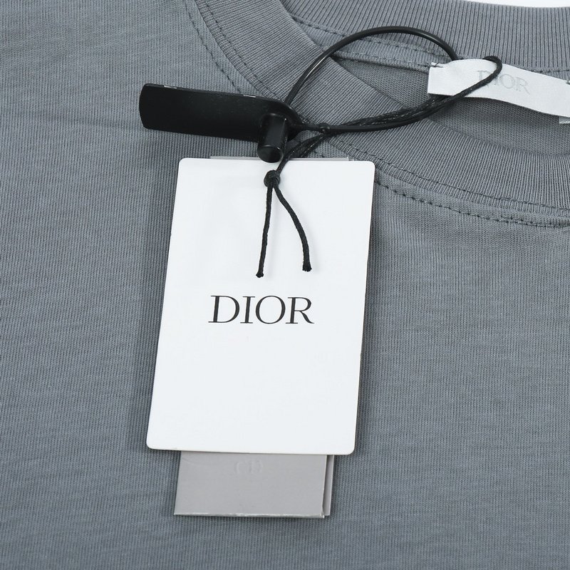 Футболка Dior With An Abbreviation "Gray/Blue" фото № 8