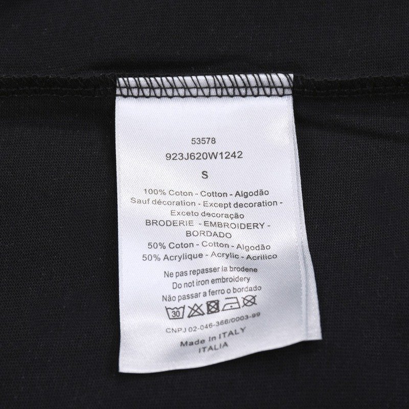 Футболка Dior Inscriptions "Black" фото № 5