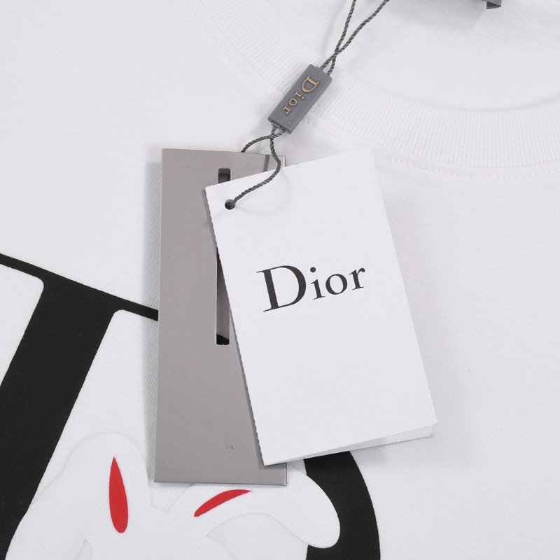 Футболка Dior White Rabbit "White" фото № 6