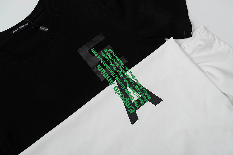 Футболка Emporio Armani With The Inscription And Letters EA "White" фото № 3