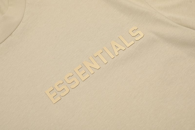 Футболка Fear Of God With Text "Beige" фото № 3