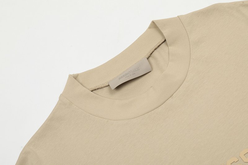 Футболка Fear Of God With Text "Beige" фото № 4