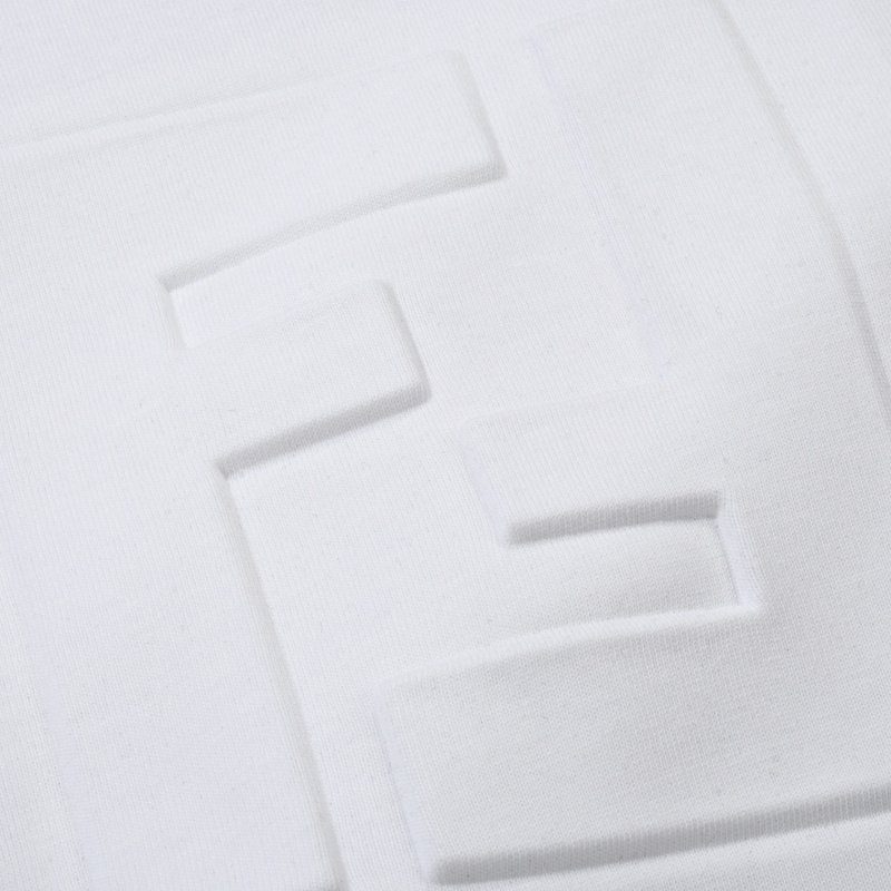 Футболка Fendi Logo Embossing Style "White" фото № 7