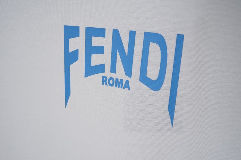 Футболка Fendi Decorated Colorful Logo "White" фото № 3