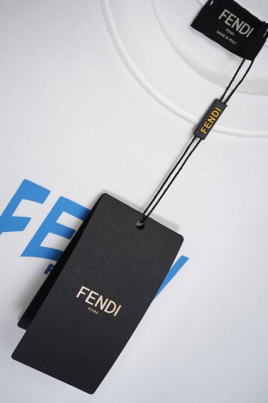 Футболка Fendi Decorated Colorful Logo "White" фото № 4