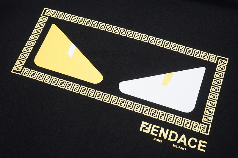 Футболка Fendi X Versace Half Logo "Black" фото № 6